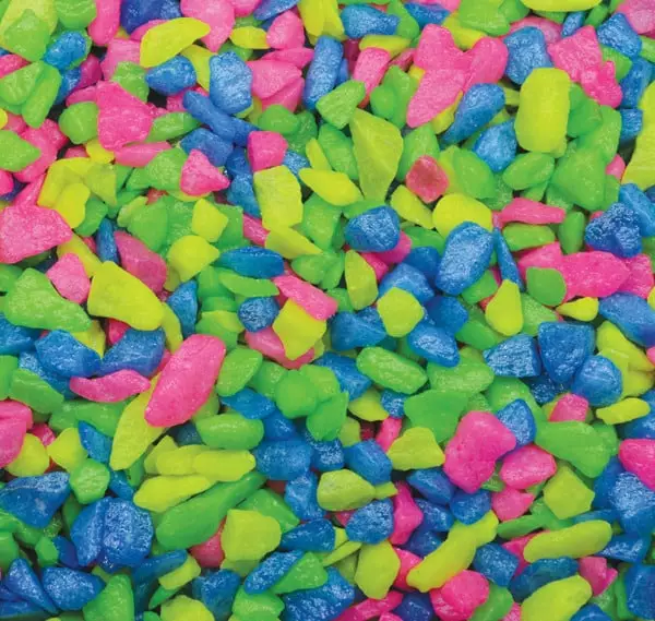 Sf Koristehiekka neon sekoitus 1kg - Pienet pussit & koristehiekat akvaarioon - A8050025 - 1