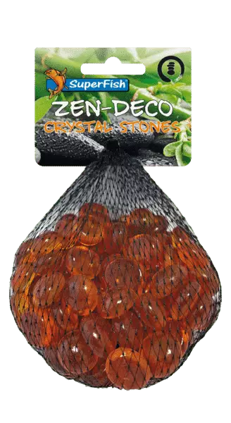 Sf Zen Kristalli kivet 300g Oranssi - Pienet pussit & koristehiekat akvaarioon - A4040615 - 1