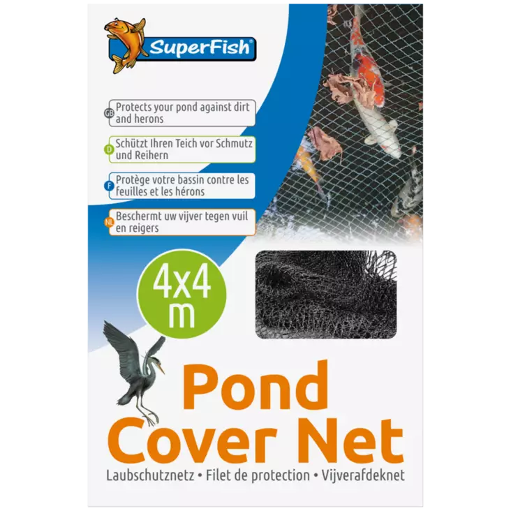 Suojaverkko lampiin 4 x 4 M - Lintujen karkoittimet ja lampiverkot - A06090705 - 1