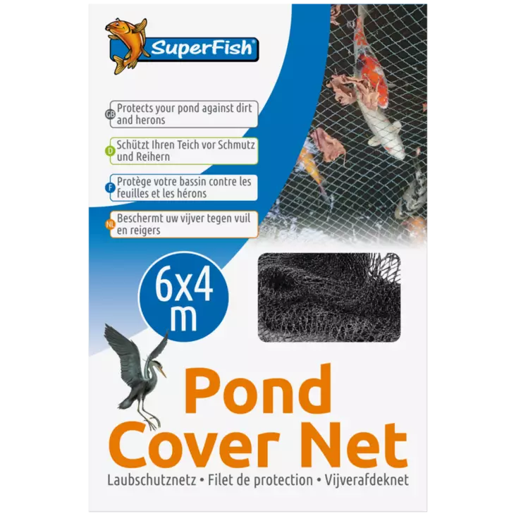 Suojaverkko lampiin 6 x 4 M - Lintujen karkoittimet ja lampiverkot - A06090715 - 1