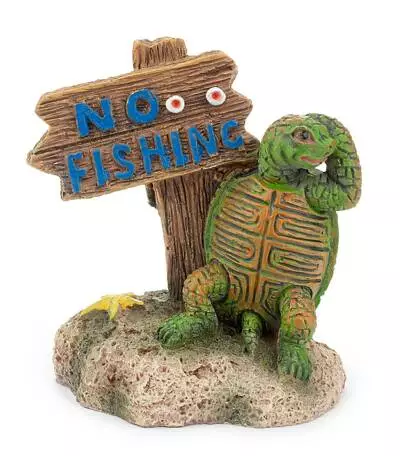 No fishing kilpikonna koriste 6,5 x 4,5 x 6 cm - Akvaarion muoviset ja keraamiset koriste - HAPR056 - 1