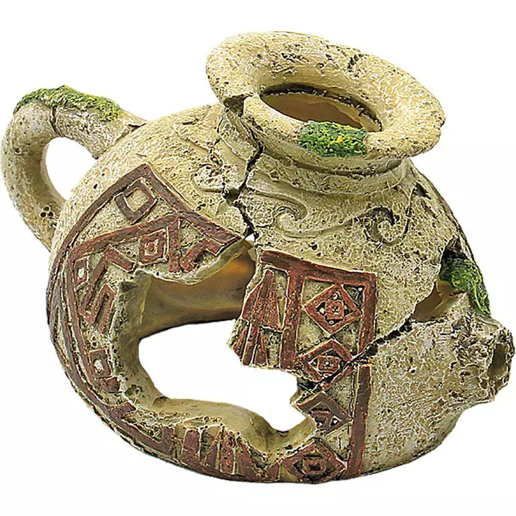 Ruukku Beige 14X9X9Cm - Akvaarion muoviset ja keraamiset koriste - 137.3236 - 1