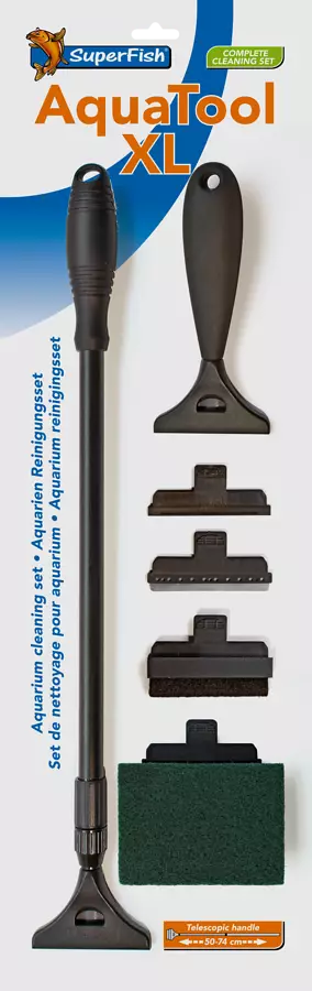 Aquatool Xl Lasinputsaus Sarja - Akvaarion terälliset leväraapat - A4040097 - 1