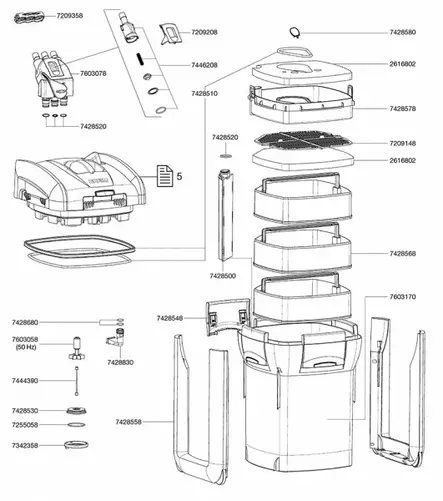 Eheim Professional3 1200XL Pikahana 2080 - Akvaarion ulkosuodattimien varaosat - E03078 - 2