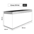 Glossy Set 150 ST D&N Harmaa - 301 litraiset ja suuremmat akvaariopaket - AE131428 - 14