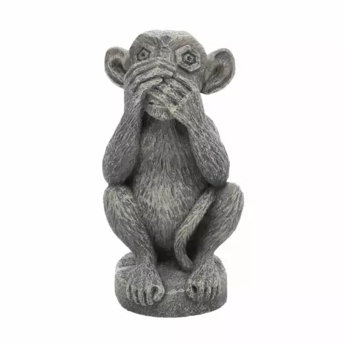 Älä Puhu Apina Patsas 5,5X5,5X10,5Cm - Rauniot ja patsaat akvaarioon - D41748 - 1