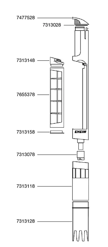 Eheim Pohjalappon roottori - Pumppujen varaosat - E13078 - 1