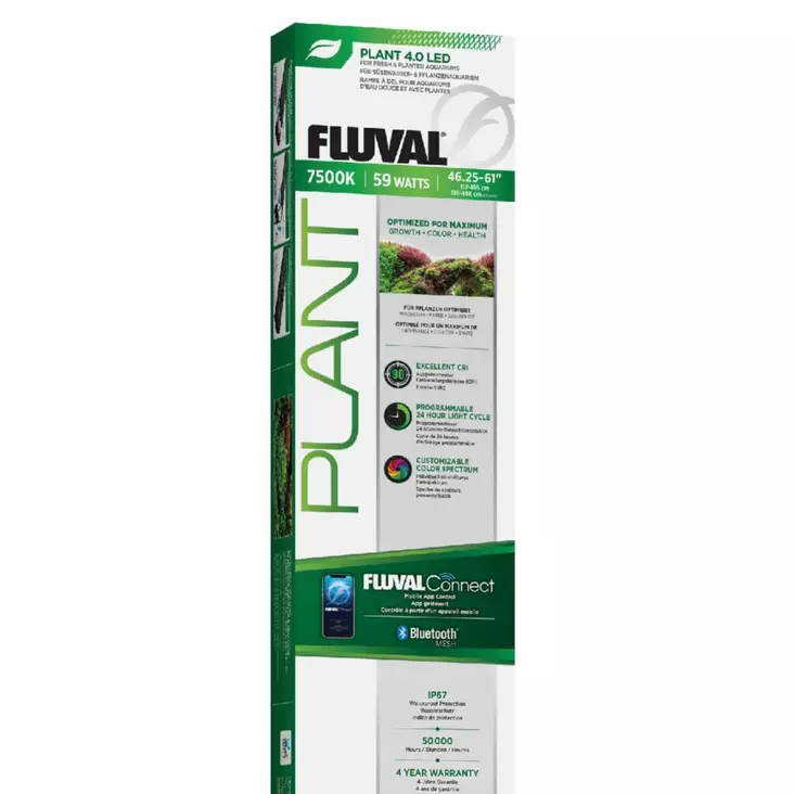 Fluval Plant 4.0 Led 59W 117-155Cm - Akvaarion päälle tulevat valaisimet  - H16888 - 1