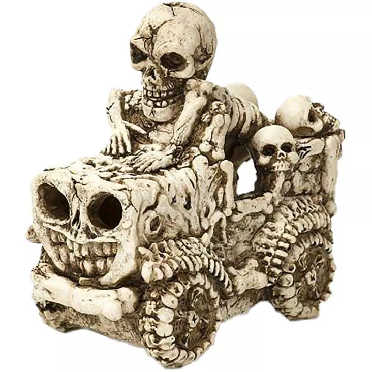 Luuranko Auto 13,5X8,5X12,8Cm - Akvaarion muoviset ja keraamiset koriste - 137.3288 - 1