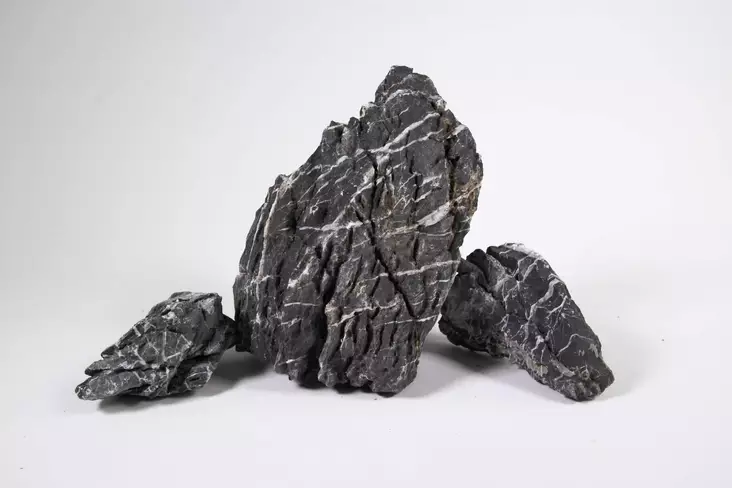 Mustaraitakivi - Kivet akvaarioon - S038 - 1