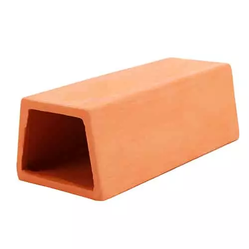 Plekojen kutuluola kulmikas 1 punainen - Luolat ja kutuluolat akvaarioon - D41648 - 1