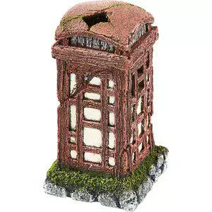 Puhelinkioski Koriste 6,7X6,7X12,7Cm - Akvaarion muoviset ja keraamiset koriste - 137.2718 - 1