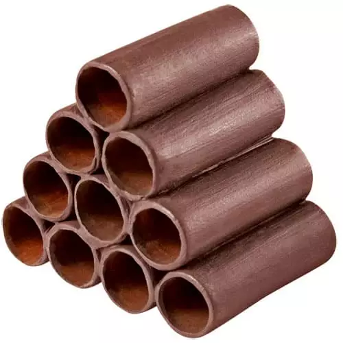 Sukarapujen Pyramidi Putkilot Savea 4-3-2-1 - Nanojen ja rapujen koristeet akvaarioon - D41498 - 1