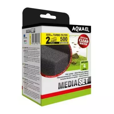 Suodatinpatruuna Turbo 500 2kpl - Akvaaron sisäsuodattimen patruunat - AE113908 - 1