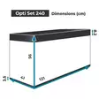 Opti Set 240L Musta paketti - 201-300 litraiset akvaariokokonaisuudet - OPTISET240MUSTA - 13