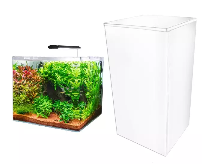 Dupla Cube 80 Set Paketti Valkoinen - 46-100 litraiset akvaariokokonaisuudet - CUBE80VALKOINEN - 1